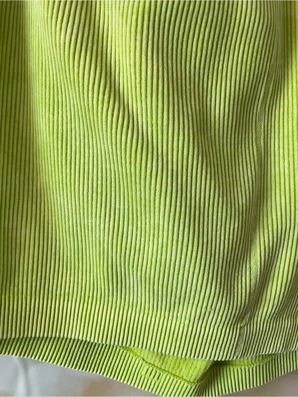 AEO Green Ribbed Halter Top - Picture 3 of 8